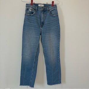 Abercrombie and Fitch The Ankle Straight Ultra High Rise